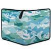 Kuquteed Sea Fish Trading Card Binder 9 Pocket 900 Cards Holder Collector Album with 50 Removable Sleeves Gifts for Boys Girls Ocean Fish Camouflage Game Sports Cards view 2
