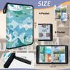 Kuquteed Sea Fish Trading Card Binder 9 Pocket 900 Cards Holder Collector Album with 50 Removable Sleeves Gifts for Boys Girls Ocean Fish Camouflage Game Sports Cards view 3