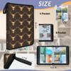Kuquteed Deer Antlers Trading Card Binder 9 Pocket 900 Cards Holder Collector Album with 50 Removable Sleeves Gifts for Boys Girls Animal Pattern Game Sports Cards view 3
