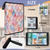Kuquteed Colorful Mermaid Scales Trading Card Binder 4 Pocket 400 Cards Holder Collector Album with 50 Removable Sleeves Toys Gifts for Boys Girls Fish Scales Game Sports Cards view 3