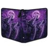 Kuquteed Forest Wolves Trading Card Binder 9 Pocket 900 Cards Holder Collector Album with 50 Removable Sleeves Gifts for Boys Girls Purple Moon Game Sports Cards view 2
