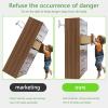 10 Pcs Furniture Anchors Anti Tip Furniture Anchors Kit Metal Furniture Wall Anchors Secure 400 Pound Furniture Earthquake Resistant Furniture Safety Straps for Baby Proofing Dresser Cabinet view 4