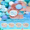 GOGOSO Ball Pit Balls for Toddlers Dogs Baby, 2.2 Inch Pastel Play Ball Toys Kid Ballpit, Bounse House, Birthday, Tent, Party,100 pcs,Blue Green view 2