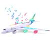 AtomDream Tech Bump and Go Airplane Toy  Realistic Airplane Model with 4D Lights & Sound  Moving Plane Toy for Kids Ages 3-12  Automatic Direction Change on Collision  Great Gift for Kids(Blue) view 1