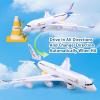 AtomDream Tech Bump and Go Airplane Toy  Realistic Airplane Model with 4D Lights & Sound  Moving Plane Toy for Kids Ages 3-12  Automatic Direction Change on Collision  Great Gift for Kids(Blue) view 4