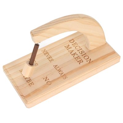 Akozon Wooden Magnetic Decision Maker - Innovative Oscillating Selector for Quick Answers | Ideal for Indecisive Moments | Oak Wood Construction