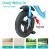 JIYIAN Toddler Tandem Tricycle with Seat Folding Footrest Woven Bicycle Basket Safety Belt + Crotch Protector Unisex Double Seat Bike for Twins,Blue view 4