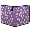 Kuquteed Cute Cats Face Trading Card Binder 4 Pocket 400 Cards Holder Collector Album with 50 Removable Sleeves Gifts for Boys Girls Heart Love Purple Game Sports Cards view 2