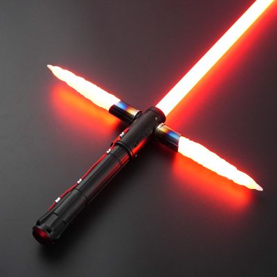 DAMIENSABER Xenopixel V3 Smooth Swing Crossguard Light Saber, 34 Sound Fonts Motion Control Light Sabers with Infinite Color Changes, Metal hilt Rechargeable Light Saber for Adults