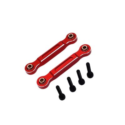 Rc Special Connecting Rod for Hyper GO for MJX 14211 1/14 Metal Front Steering Fixed Rod Rc Crawler Car Truck for Buggy Parts and Accessories Upgrades Replacement Use(Red)