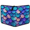Kuquteed Blue Mermaid Scales Trading Card Binder 9 Pocket 900 Cards Holder Collector Album with 50 Removable Sleeves Toys Gifts for Boys Girls Purple Fish Scales Game Sports Cards view 2