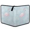 Kuquteed Bird Flamingo Trading Card Binder 4 Pocket 400 Cards Holder Collector Album with 50 Removable Sleeves Toys Gifts for Boys Girls White Leaves Game Sports Cards view 2