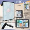 Kuquteed Bird Flamingo Trading Card Binder 4 Pocket 400 Cards Holder Collector Album with 50 Removable Sleeves Toys Gifts for Boys Girls White Leaves Game Sports Cards view 3