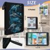 Kuquteed Fish Turtle Trading Card Binder 4 Pocket 400 Cards Holder Collector Album with 50 Removable Sleeves Gifts for Boys Girls Sea Jellyfish Game Sports Cards view 3