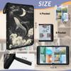 Kuquteed Cloud Whale Trading Card Binder 4 Pocket 400 Cards Holder Collector Album with 50 Removable Sleeves Toys Gifts for Boys Girls Night Moon Game Sports Cards view 3