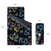 MORAIS Toddler Nap Mat with Removable Pillow and Blanket, Glow in The Dark 52" x 20" Lightweight and Soft Nap Mat for Preschool, Daycare (Game) view 3