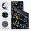MORAIS Toddler Nap Mat with Removable Pillow and Blanket, Glow in The Dark 52" x 20" Lightweight and Soft Nap Mat for Preschool, Daycare (Game) view 4