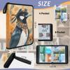 Kuquteed Watercolor Magpie Trading Card Binder 9 Pocket 900 Cards Holder Collector Album with 50 Removable Sleeves Gifts for Boys Girls Pilot Bird Game Sports Cards view 3