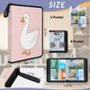 Kuquteed Cute Duck Trading Card Binder 9 Pocket 900 Cards Holder Collector Album with 50 Removable Sleeves Gifts for Boys Girls White Animal Game Sports Cards view 3