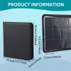 12 Pocket Trading Card Binder, 480 Pockets Trading Card Album, PU Leather Cover Cards Folder, Large Capacity Zipper Closure Cards Collection Album With Transparent Inner Page for Storage view 2