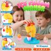 Crelloci 4 in 1 Color Dough Kitchen Creations Set, Ice Cream Noodle Hamburger Cake Maker Machine, Art Crafts Food Modeling Play Toys, Tools Kit for Boys Girls Kids Toddlers Ages 3+ (24 Colors Dough) view 2