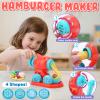 Crelloci 4 in 1 Color Dough Kitchen Creations Set, Ice Cream Noodle Hamburger Cake Maker Machine, Art Crafts Food Modeling Play Toys, Tools Kit for Boys Girls Kids Toddlers Ages 3+ (24 Colors Dough) view 3