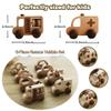 OKULLYSH 8PCS Wooden Toy Cars Set - Montessori Baby Toys for 1-3 Years, Wooden Cars for Toddlers, 1 Year Old Boy Gifts, Eco-Friendly Birthday Gifts for 1 Year Old Boy Girl view 3