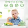 13 Pack Silicone Baby Feeding Set, BPA-Free Stainless Steel Toddler Feeding Supplies, Include Suction Plates, Baby Bowls, Silicone Fork & Spoon, and More, First Stage Baby Dish Set - 6+ Months view 3