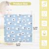 JHKKU Baby Sheep Washcloths Burp Cloths, 5 Pack view 3