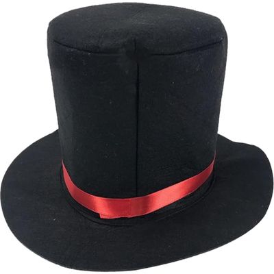 Yeory Top Hat, Felt Black Top Hat, Fashionable Magician, Retro Fedora Hats for Men Women Kids Butler Costume for Role Playing Themed Parties Festival, Magician