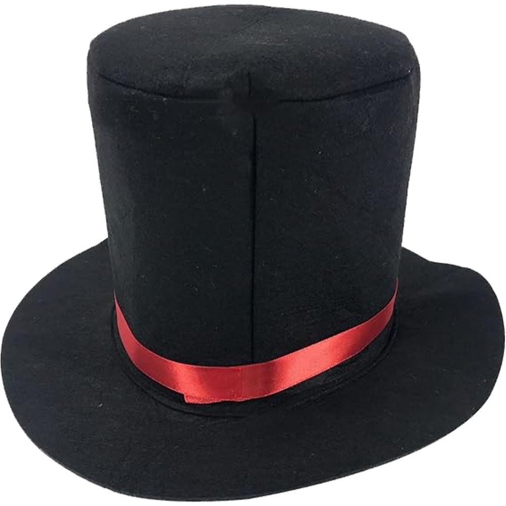 Yeory Top Hat, Felt Black Top Hat, Fashionable Magician, Retro Fedora Hats for Men Women Kids Butler Costume for Role Playing Themed Parties Festival, Magician