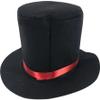 Yeory Top Hat, Felt Black Top Hat, Fashionable Magician, Retro Fedora Hats for Men Women Kids Butler Costume for Role Playing Themed Parties Festival, Magician view 1