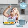 13 Pack Silicone Baby Feeding Set, BPA-Free Stainless Steel Toddler Feeding Supplies, Include Suction Plates, Baby Bowls, Silicone Fork & Spoon, and More, First Stage Baby Dish Set - 6+ Months view 2