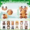 38 Pcs Safari Jungle Party Favors Include 12 Foldable Paper Boxes 12 Forest Mini Stuffed Animals 12 Adoption Cards 1 Adoption Signs 1 Fence for Jungle Party Supplies Adopt a Jungle Animal Favors view 2