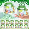 38 Pcs Safari Jungle Party Favors Include 12 Foldable Paper Boxes 12 Forest Mini Stuffed Animals 12 Adoption Cards 1 Adoption Signs 1 Fence for Jungle Party Supplies Adopt a Jungle Animal Favors view 3