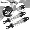 2 Pieces Shock Absorber Dampers Parts 1:12 Sturdy Replacement Easy to Use Accessories RC Shocks for D90 MN98V2 MN99sv2 MN78, Black view 2