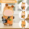 3-Piece Knit and Plush Doll Outfit Set for 17cm Collectibles - Plush Bear Hoodie Set (Hoodie+Outfit+Camera) - No Doll Included view 3
