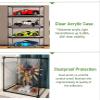 WhamtL Rectangle Showcase Clear Acrylic Display Case, Dust Cover 8 12 16 20 22in Alternative Glass Boxes, Collectible Show Box for Figures Miniatures(40x25x25cm(16x10x10in)) view 4
