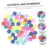 TOYANDONA 50-Count Colorful Raffle Balls for Lottery Games High Elasticity Plastic Party Game Props Numbered 1-50 for Party Activities and Events view 4