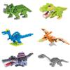 Animal Micro Building Blocks Sets - 6 Packs Cute Dinosaur Series Mini Building Bricks Kit Toys for Adult Birthday Party Favors with T. Rex, Pterodactyl, Spinosaurus, Microraptor, Qingdaosaurus.. view 1