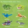 Animal Micro Building Blocks Sets - 6 Packs Cute Dinosaur Series Mini Building Bricks Kit Toys for Adult Birthday Party Favors with T. Rex, Pterodactyl, Spinosaurus, Microraptor, Qingdaosaurus.. view 3