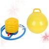 BESPORTBLE 2PCS Inflatable Hop for Grip Handle and Pump Fun Jumping for Play Balance Coordination view 4