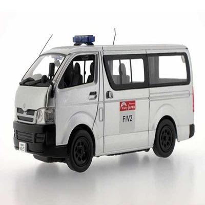 - 1/43 Scale Model car Compatible with Toyota HIACE Van 2008 Rally Japan Service IXO J Collection - JC218