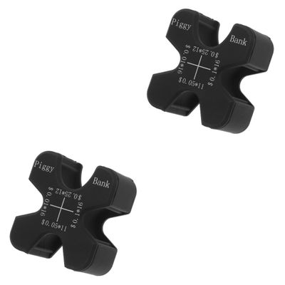 Alipis 2pcs Organizer Change Storage Holder Durable Coin Dispenser for Car with Multiple Slots Compact Design
