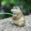 Animal Statues - Tiny Cute Resin Alligator Garden Statue - Garden Sculptures for Desktop Family Son Daughter Boys Girls Patio Backyard Friends Parties view 3