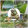 Animal Statues - Tiny Cute Resin Alligator Garden Statue - Garden Sculptures for Desktop Family Son Daughter Boys Girls Patio Backyard Friends Parties view 4