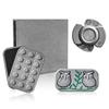 3 PCS Fidget Toys Adults Set, Metal Fidget Slider Magnetic EDC Haptic Fidget Toys for Adults, Stress Anxiety Relief, Enhanced Focus, Gift for Boyfriend, Husband and Father (Silver) view 1