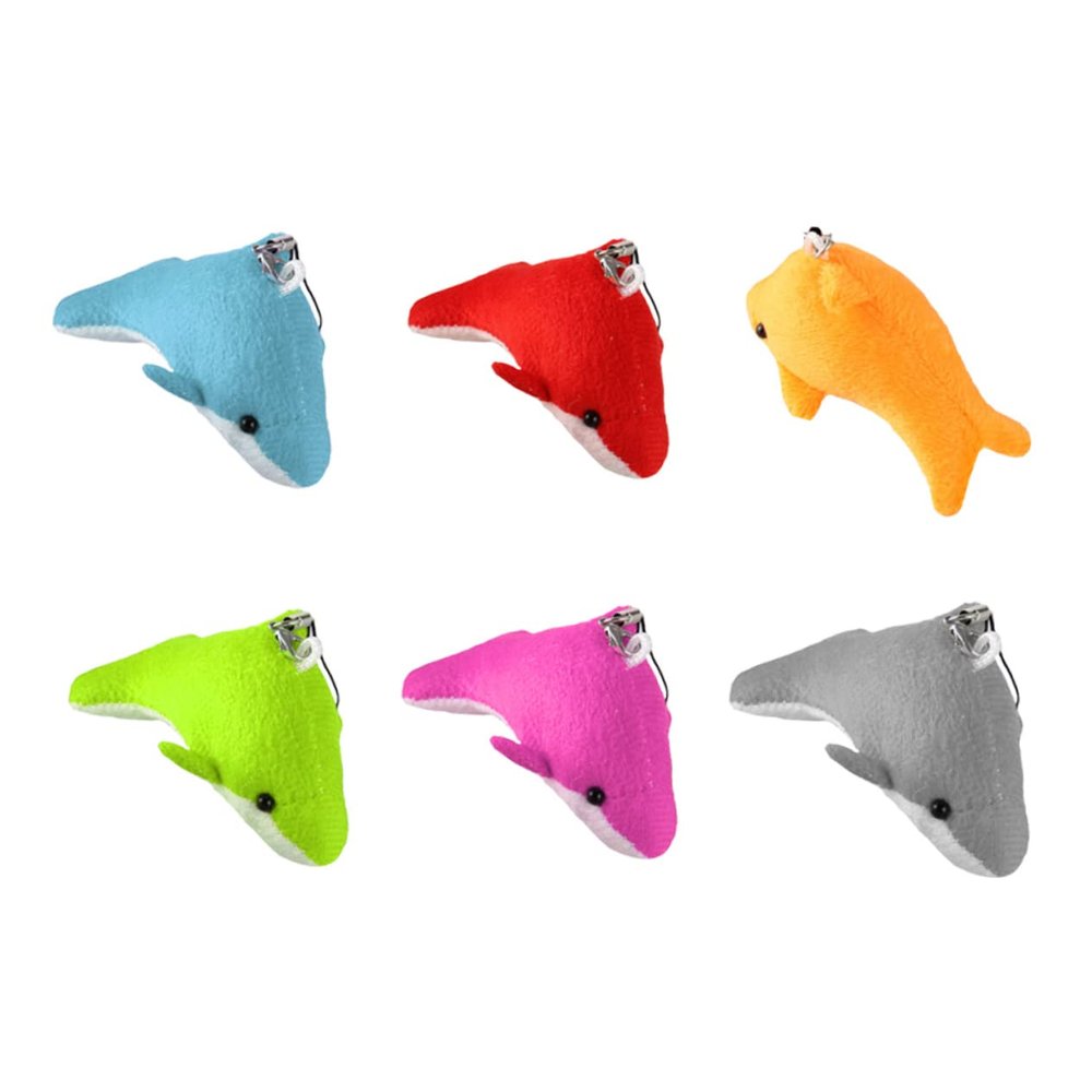Gadpiparty 6pcs Stuffed Whale Ornaments Plush Whale Pendants for Wall Window Decor Cartoon Stuffed Toys