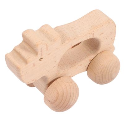 Kisangel Sensory Push Car Creative Wooden Inertial Trolley for Early Education Promotes Fine Motor Skills and Imagination Development Lightweight and Safe