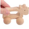 Kisangel Sensory Push Car Creative Wooden Inertial Trolley for Early Education Promotes Fine Motor Skills and Imagination Development Lightweight and Safe view 2